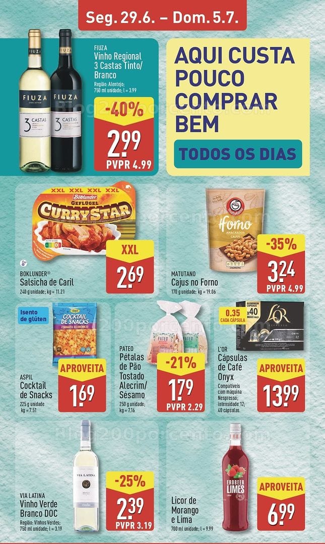 Antevisão Folheto ALDI Promoções de 29 junho a 5 julho